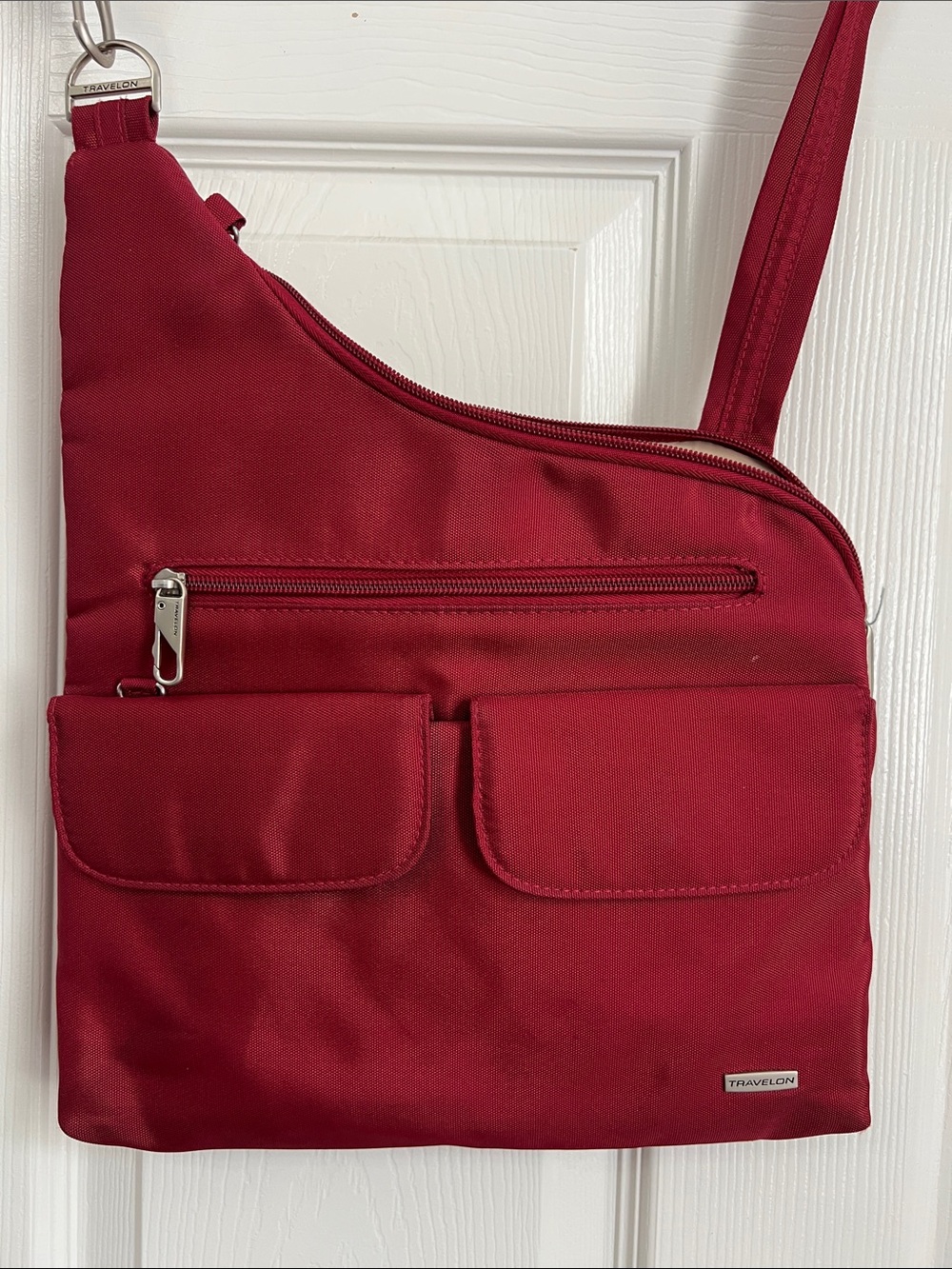 Travelon Red Shoulder Crossbody Bag
